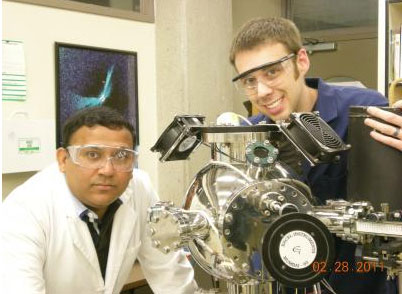 University of Utah materials engineer Ashutosh Tiwari and doctoral student Nathan Gray