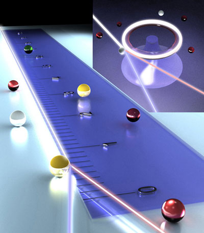 Whispering-gallery microlasers can count and measure nano-scale synthetic or biological particles