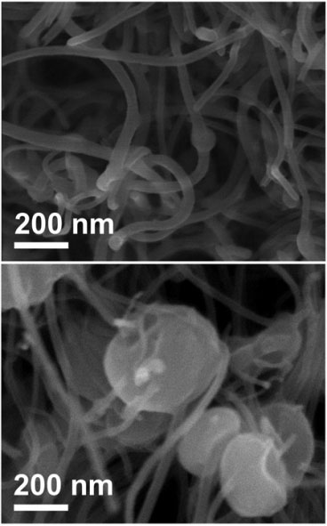 nanofiber arrays for energy storage in a lithium-air battery