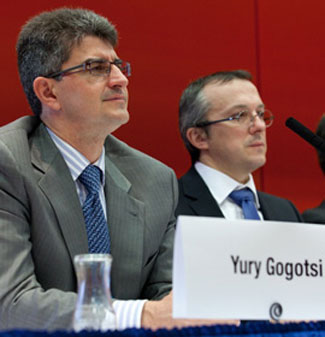 Dr. Yury Gogotsi (left) of Drexel and Dr. Patrice Simon