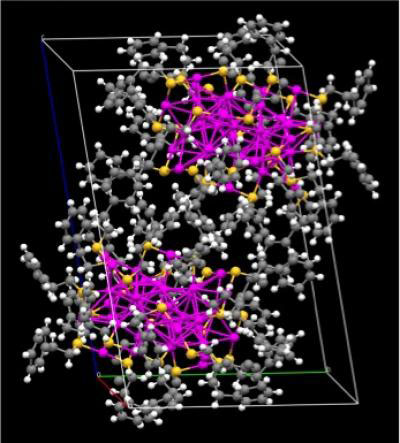Crystal Structure of Chiral Gold Nanoparticles
