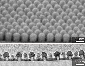 high-density bit-patterned media consisting of magnetic cobalt–palladium bits formed on hydrogen silsequioxane nanoposts