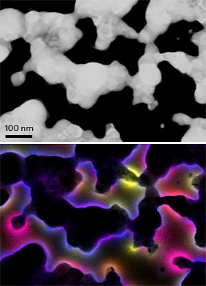 nanoporous silver reveals irregular surface features