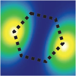 Calculations of the electric field intensity produced by quantum dots filling a cavity in a photonic structure