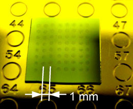 Abgeschaltet: Mit einem Elektronenstrahl lässt sich die Leitfähigkeit
einer Nanoröhre lokal um das 1000-fache herabsetzen