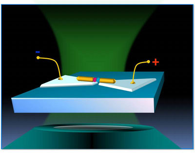 Mit winzigen Goldantennen und besonderen Molekülen wollen Wissenschaftler der Uni Würzburg Strom erzeugen