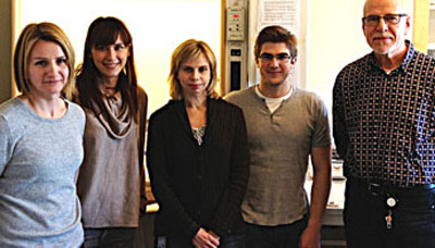 The research group behind the study, from left: Maria Turkina, Olena Yakymenko, Elena Vikström, Thommie Karlsson and Karl-Eric Magnusson