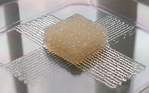 silk-based, 3-D printer ink for use in biomedical implants or tissue engineering