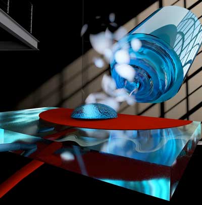 device to turn viscous disinfectants into breathable mist