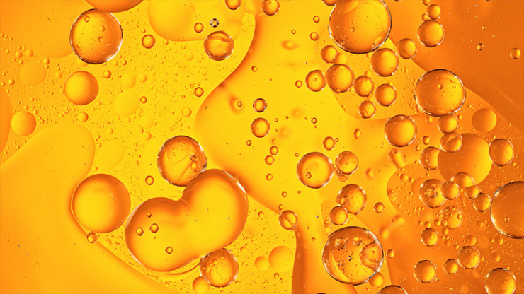 oil droplets within water