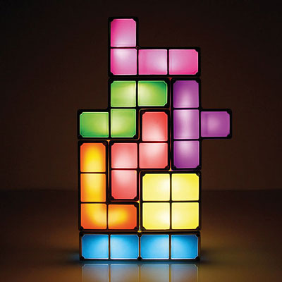 Tetris stackable LED lamps