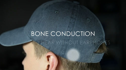 bluetooth enabled, bone conduction headse