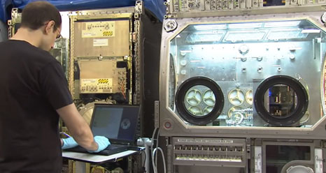 The 3D printer that will be launched to the space station in fall 2014 is tested at NASA's Marshall Space Flight Center