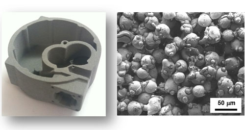  porous preform made by selective laser sintering