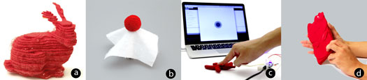 3D printed objects from a layered fabric 3D printer