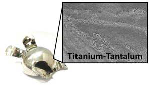 a titanium-tantalum alloy can be printed into 3D shapes