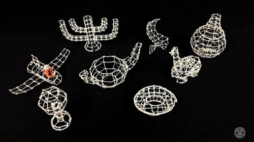 various models printed with On-The-Fly Print system