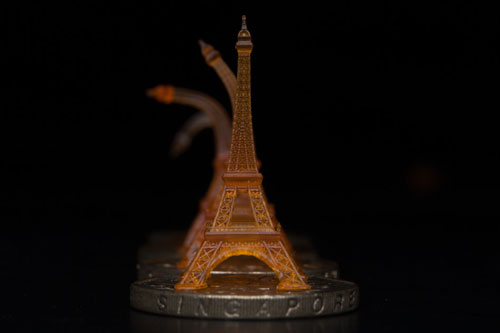 >A shape-memory Eiffel tower was 3-D printed using projection microstereolithography