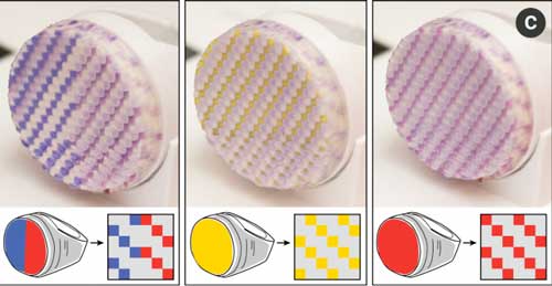 Changing the color of 3-D printed objects