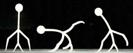 A human-like 3D-printed smart gel walks underwater