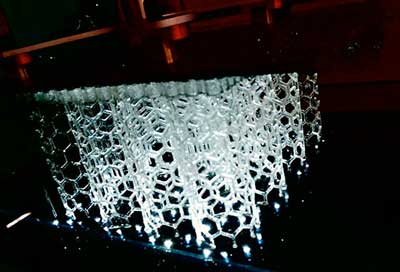 HARP prints vertically, using projected UV light to cure liquid resins into hardened plastic
