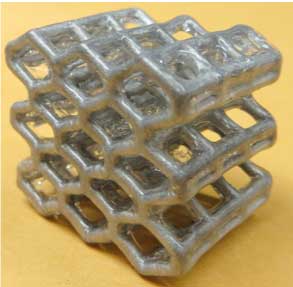 honeycomb-like metal structure