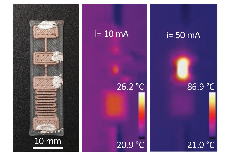 3D-printed active electronics