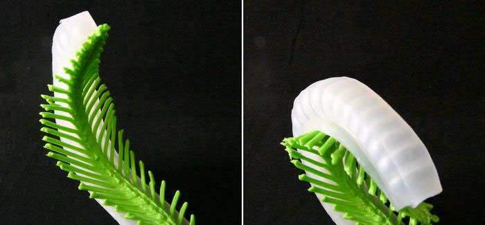 3D printed fern leaf-like Pneunet actuator