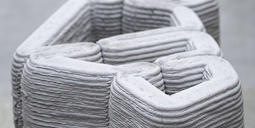 3D-printed cement structure