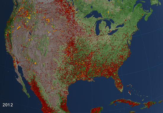 A visualization of cumulative fires