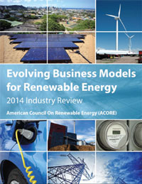 Evolving Business Models for Renewable Energy report cover