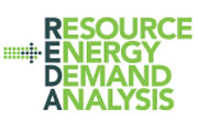 Resource and Energy Demand Analysis (REDA) program logo
