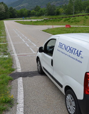 The test site for a Road that Charges the Electric Vehicles