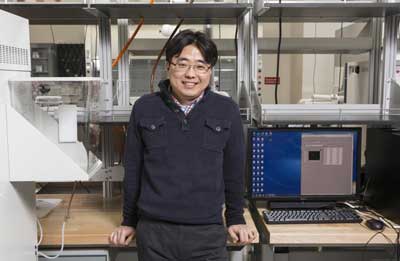 This is Binghamton University Electrical and Computer Science assistant professor Seokheun Choi