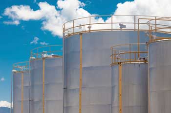 Tanks storing vegetable oil