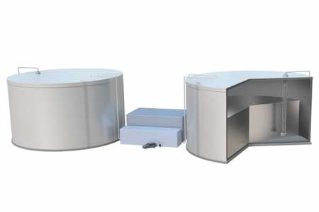 concept for a renewable storage system that would store solar and wind energy in the form of white-hot liquid silicon, stored in heavily insulated tanks