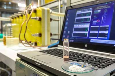 labtop computer in a laboratory