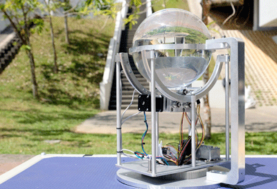 acrylic ball of a solar concentrator