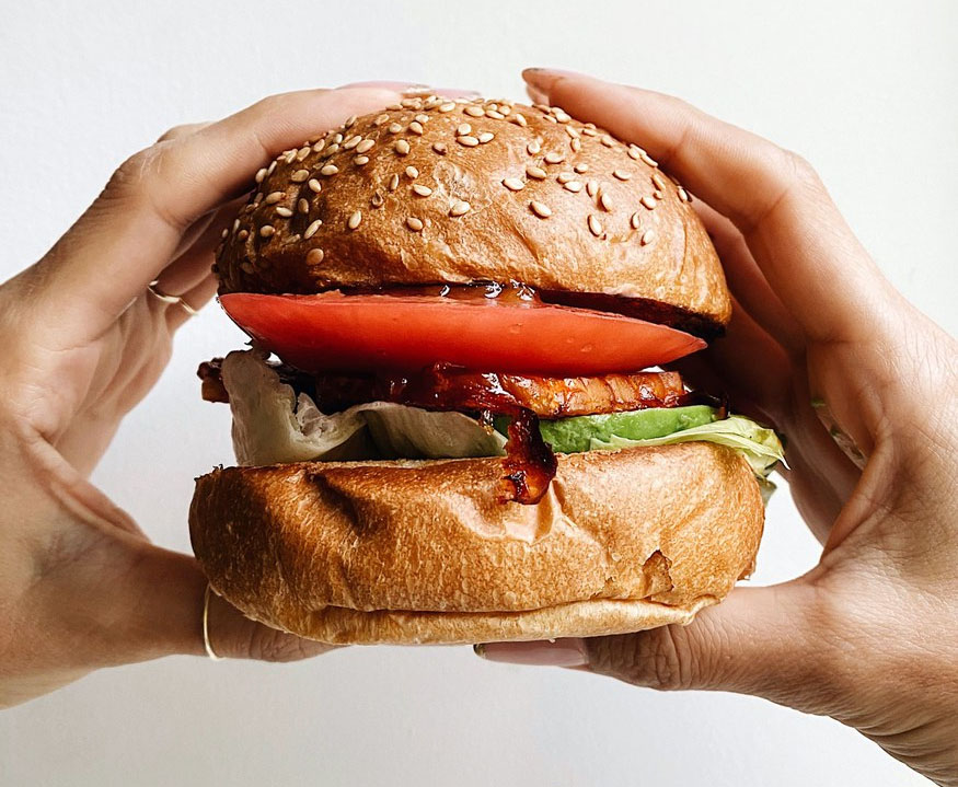 meat-free hamburger