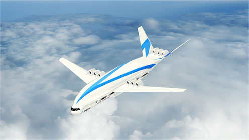 Conceptual configuration of hydrogen-electric transport aircraft
