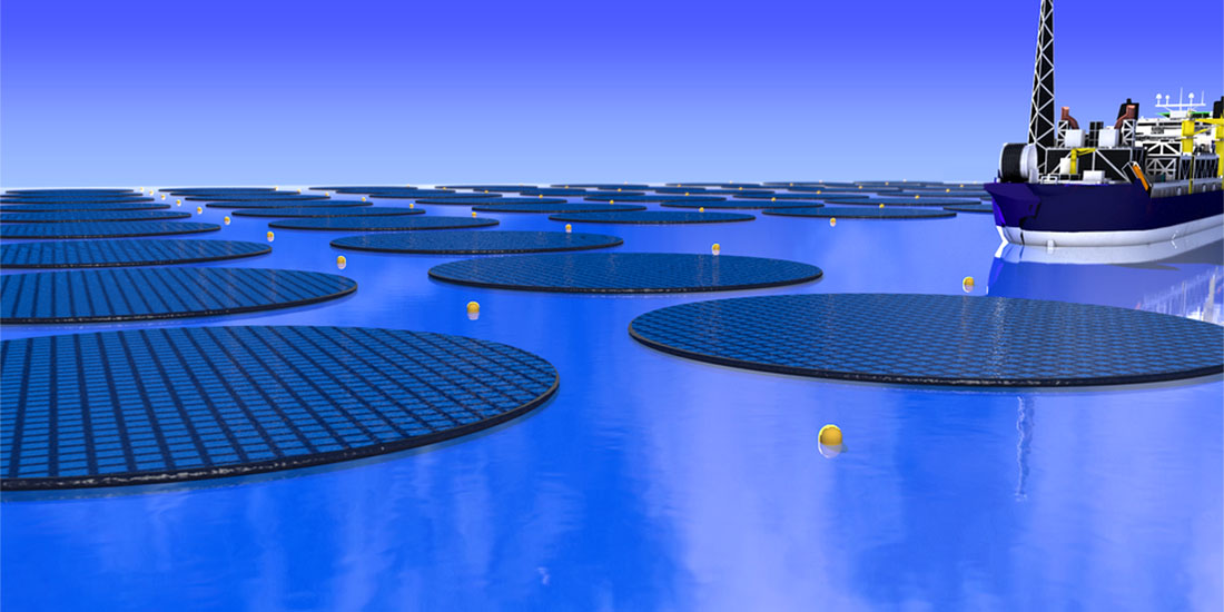 floating solar islands