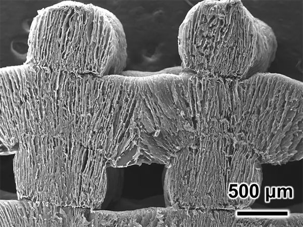 3D-printed material that soaks up seawater, purifying it into salt-free water