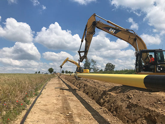 laying pipes