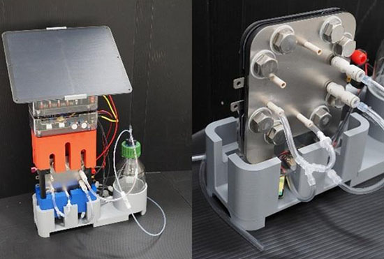 this artificial photosynthesis system produces formic acid from carbon dioxide and water