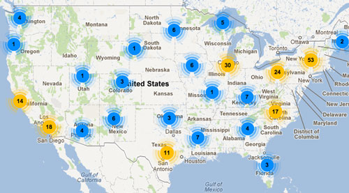 US nanotechnology map tool