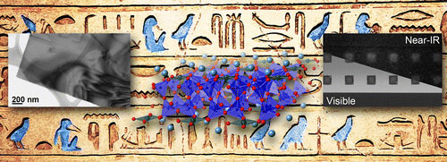 blue pigment used in ancient Egyptian artwork