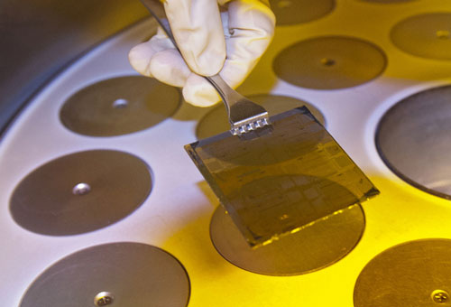 A printed, flexible electronic film