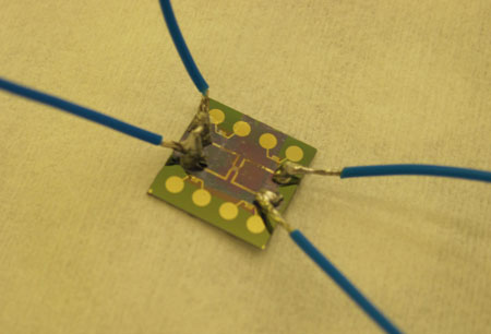 An electronic component where a graphene layer has been placed on the hotspots