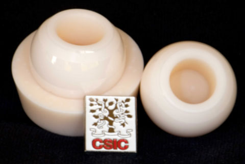 Femoral heads and acetabular cup made of novel ceramic nanocomposite