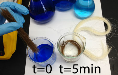cleaning dye pollution